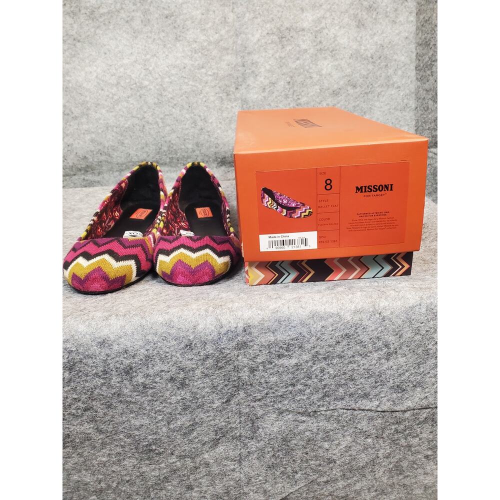 Missoni for Target Zigzag Ballet Flats in Pink, Yellow, Purple
